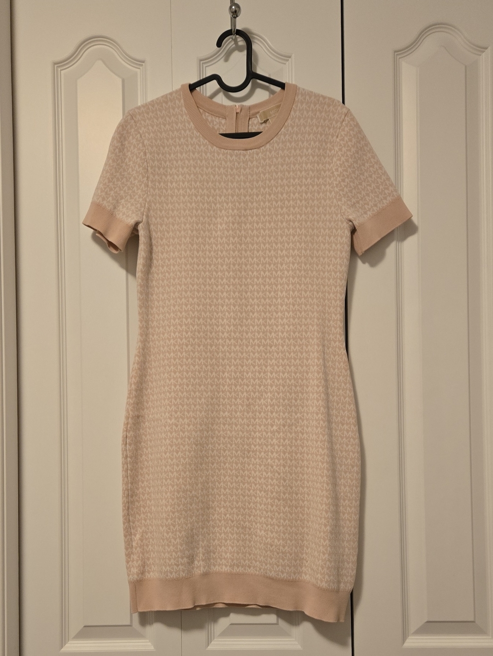 Michael Kors Women’s Blush Pink Short Sleeve Knit Dress